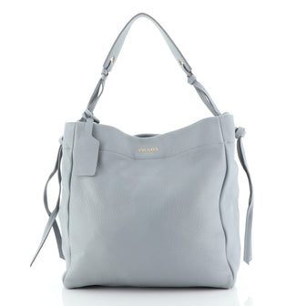 Prada Tie Knot Hobo Vitello Daino Medium