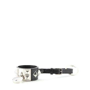 Hermes Collier de Chien Anneau Keychain Studded Leather