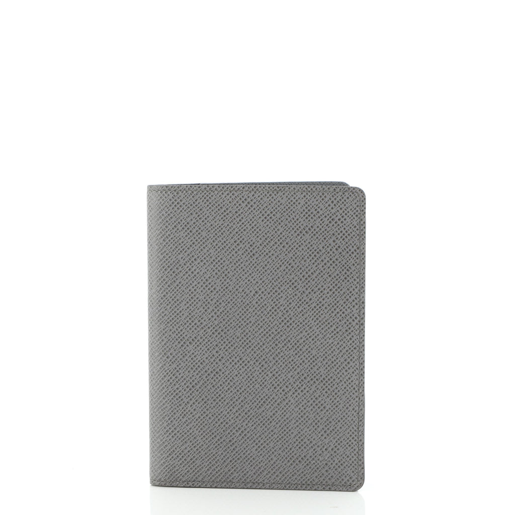 Louis Vuitton Passport Cover Taiga Leather Gray 60397168