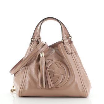 Gucci Soho Convertible Shoulder Bag Patent Small