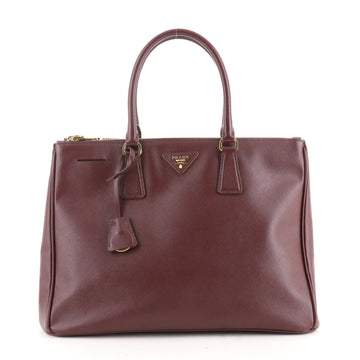 Prada Double Zip Lux Tote Saffiano Leather Medium