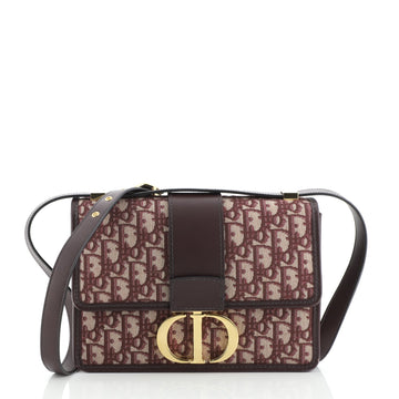 Christian Dior 30 Montaigne Flap Bag Oblique Canvas