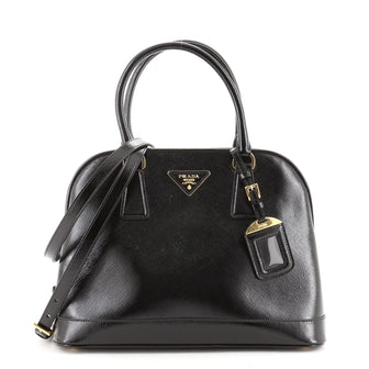 Prada Open Promenade Bag Vernice Saffiano Leather Medium