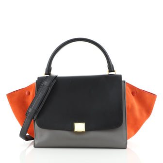 Celine Tricolor Trapeze Bag Leather Medium