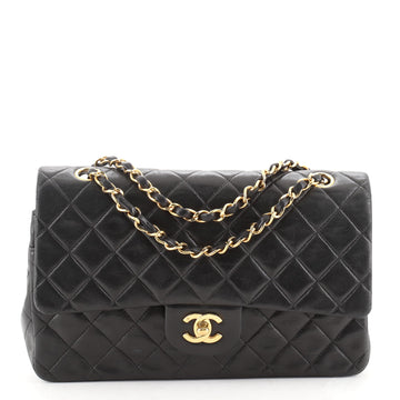 Chanel Vintage Classic Double Flap Bag Quilted Lambskin Medium