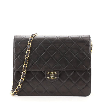 Chanel Vintage Clutch with Chain Quilted Leather Small