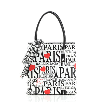 Balenciaga Shopping Tote Printed Leather XXS