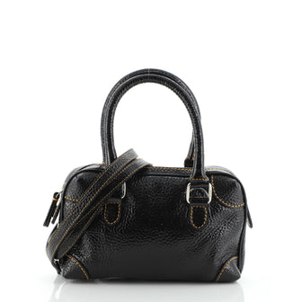 Fendi Convertible Boston Bag Patent Mini