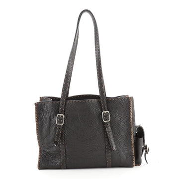 Fendi Selleria Belted Shopping Tote Leather Medium