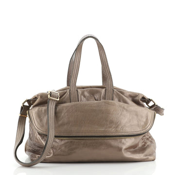 Fendi Zip It Satchel Leather Medium