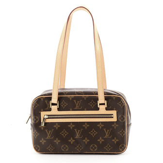 Louis Vuitton Cite Handbag Monogram Canvas MM