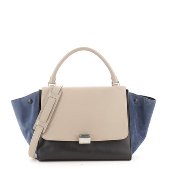 Celine Tricolor Trapeze Bag Leather Medium