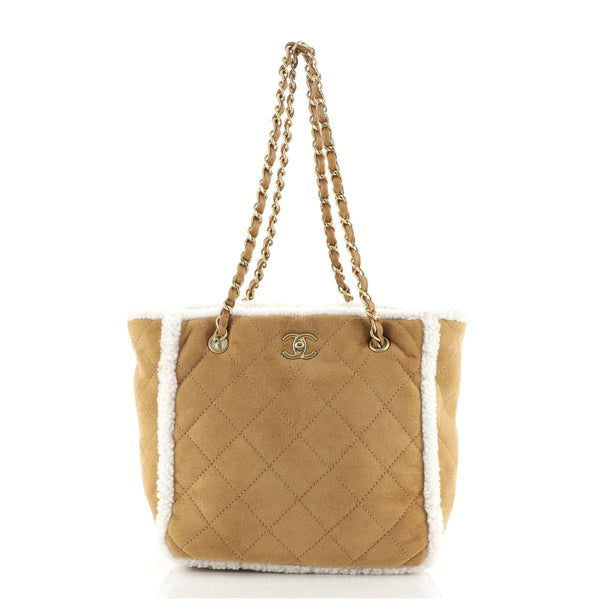 Coco Neige Shopping Tote Quilted Shearling Medium