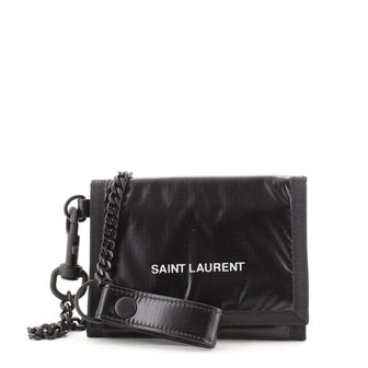 Saint Laurent Nuxx Chain Wallet Nylon