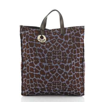 Fendi Chef Shopper Tote Printed Canvas Large