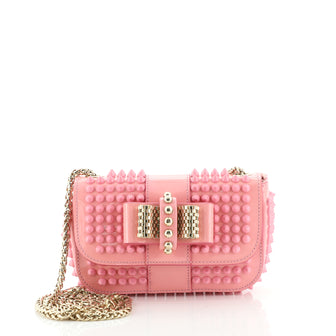 Christian Louboutin Sweet Charity Crossbody Bag Spiked Patent Mini