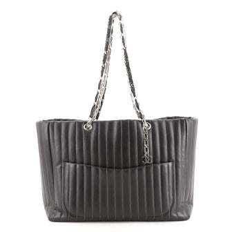 Chanel Mademoiselle Tote Vertical Quilt Lambskin