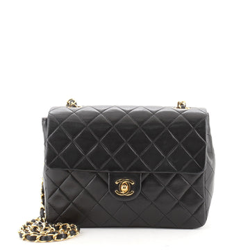 Chanel Vintage Square Classic Flap Bag Quilted Lambskin Small