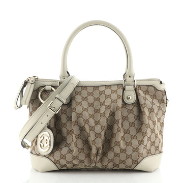 Gucci Sukey Top Handle Satchel GG Canvas Medium