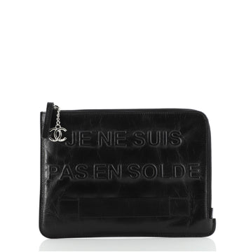 Chanel Feminine Pouch Crinkled Leather Medium
