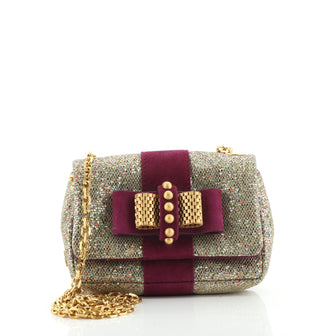 Christian Louboutin Sweet Charity Crossbody Bag Glitter Leather Mini