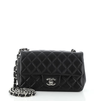 Chanel Classic Single Flap Bag Quilted Lambskin Mini