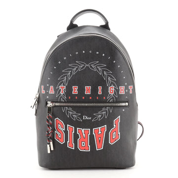 Christian Dior Homme Backpack Printed Coated Canvas Small