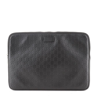 Gucci Laptop Sleeve Guccissima Leather
