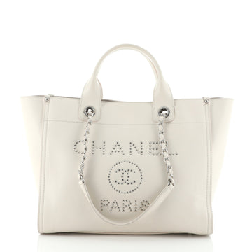 Chanel Deauville Tote Studded Caviar Small