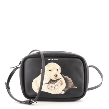 Balenciaga Everyday Crossbody Bag Printed Leather Small