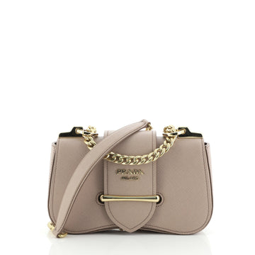 Prada Sidonie Chain Shoulder Bag Saffiano Leather Medium