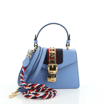 Gucci Sylvie Top Handle Bag Leather Mini