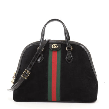 Gucci Ophidia Dome Top Handle Bag Suede Medium