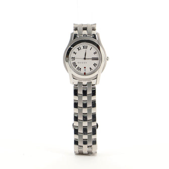 Gucci 5500 Date Quartz Watch Stainless Steel 35