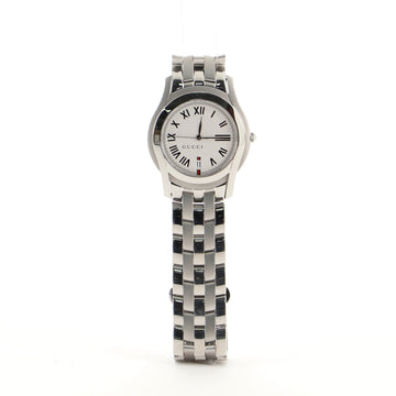 Gucci 5500 Date Quartz Watch Stainless Steel 35
