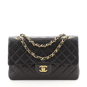 Chanel Vintage Classic Double Flap Bag Quilted Lambskin Medium