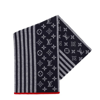 Louis Vuitton Monogram Stripes Scarf Knit Wool