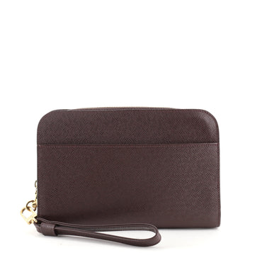 Louis Vuitton Pochette Baikal Clutch Taiga Leather