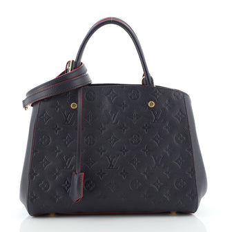 Louis Vuitton Montaigne Handbag Monogram Empreinte Leather GM