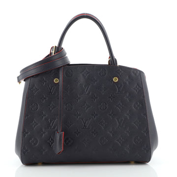 Louis Vuitton Montaigne Handbag Monogram Empreinte Leather GM