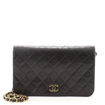 Chanel Vintage Full Flap Bag Quilted Lambskin Medium