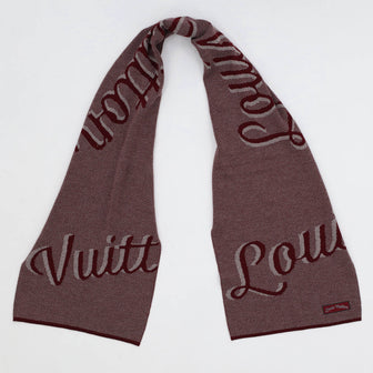 Louis Vuitton Handwriting Scarf Wool