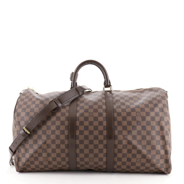 Louis Vuitton Keepall Bandouliere Bag Damier 55