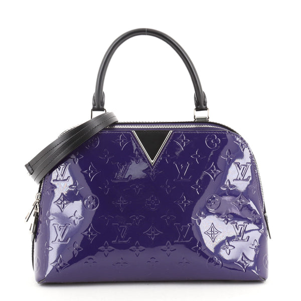 Louis Vuitton Melrose Handbag Monogram Vernis Blue 60399304