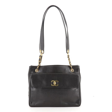 Chanel Vintage Front Pocket Camera Bag Caviar Large