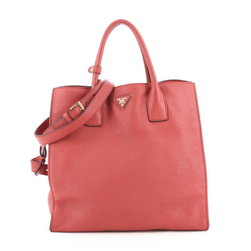 Prada Convertible Open Shopping Tote Vitello Daino Medium