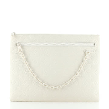 Louis Vuitton A4 Pouch Monogram Taurillon Leather