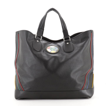 Gucci GG Interlocking Tote Perforated Leather Large
