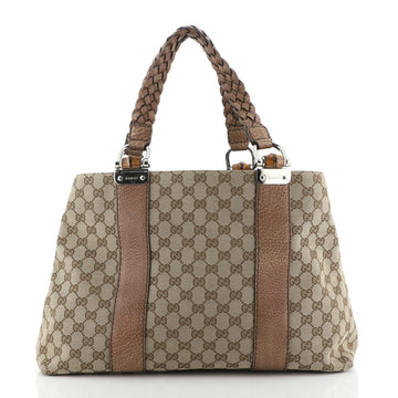 Gucci Bamboo Bar Tote GG Canvas Medium