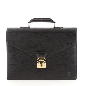 Louis Vuitton Serviette Ambassadeur Handbag Epi Leather
